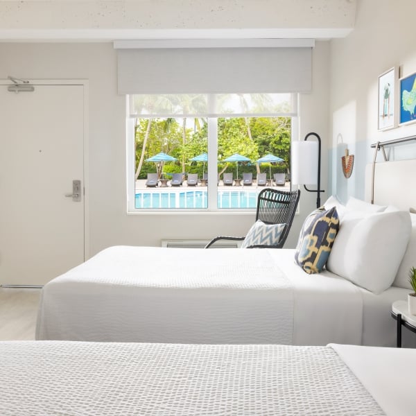 Pool View Two Queen Beds Blue Flamingo Resort Key West