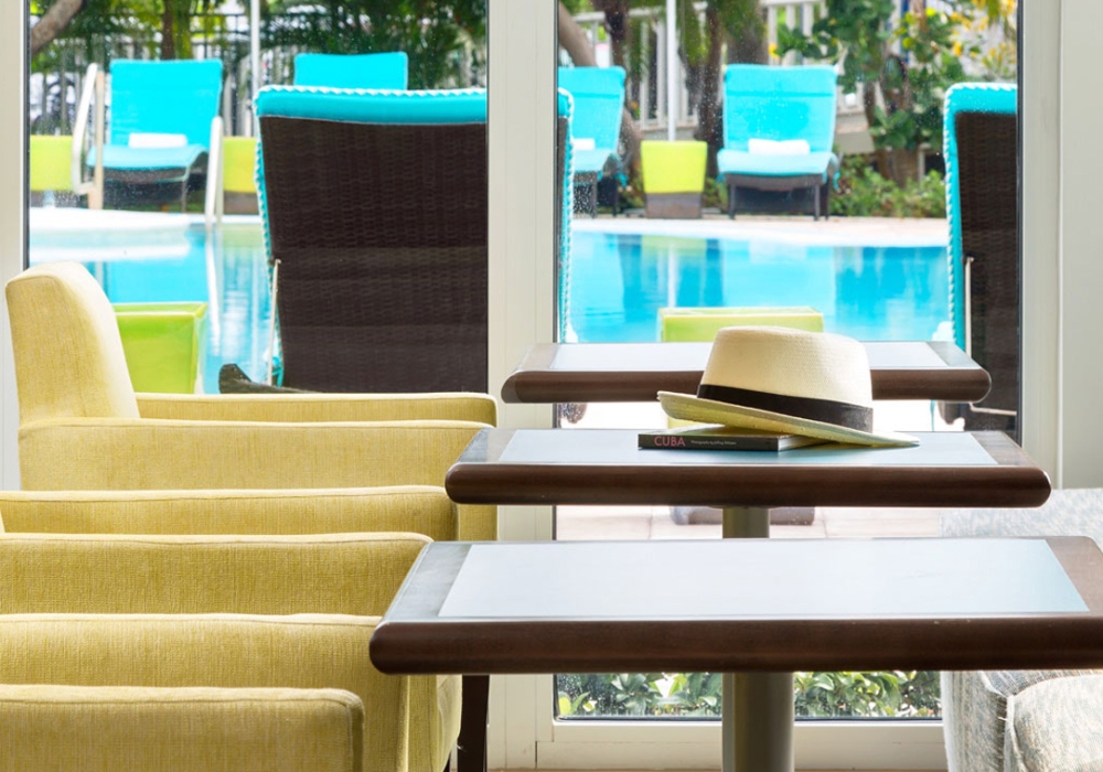 Meeting area seating at Blue Flamingo Resort Key West