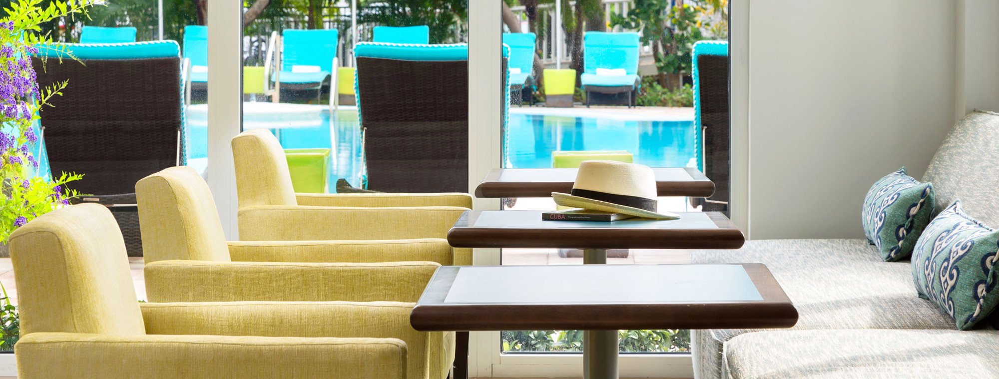 Meeting area seating at Blue Flamingo Resort Key West