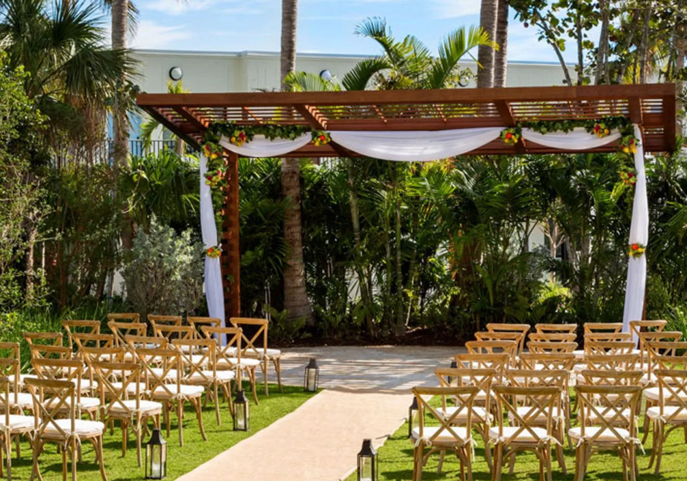 Wedding at the Backyard at Blue Flamingo Resort Key Weset