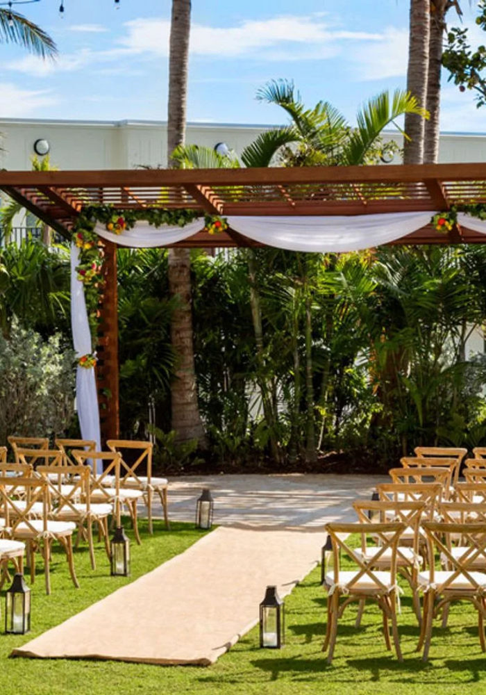 Wedding at the Backyard at Blue Flamingo Resort Key Weset