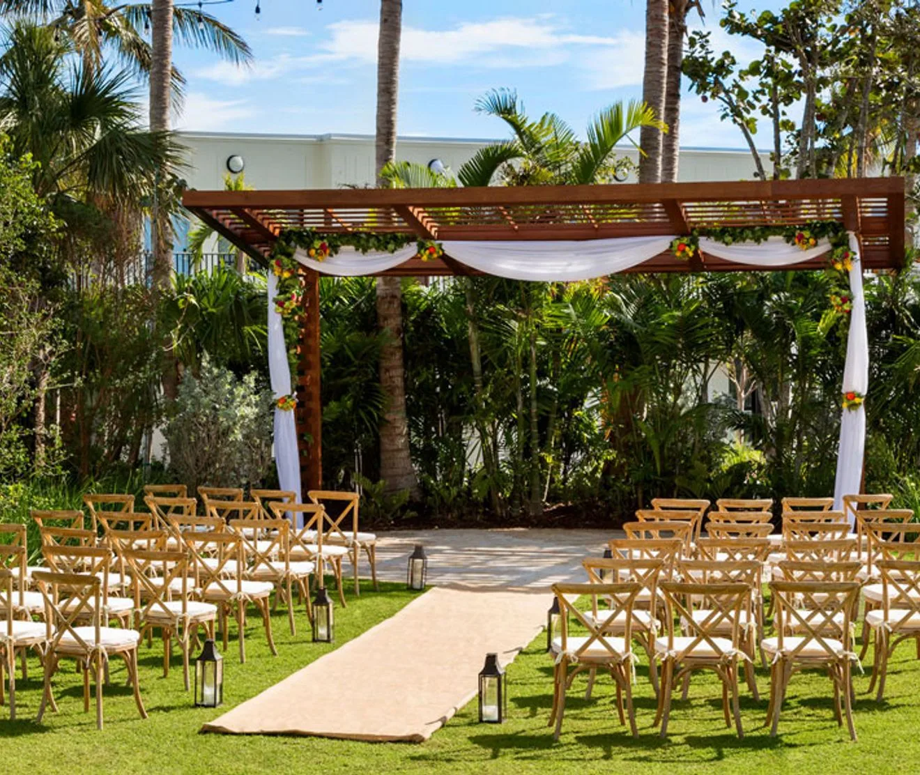 Wedding at the Backyard at Blue Flamingo Resort Key Weset