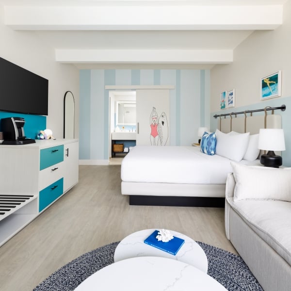 King Bed at Blue Flamingo Resort Key West