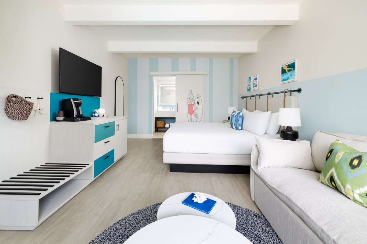 Pool View One King Bed Hearing Accessible at Blue Flamingo Resort Key West