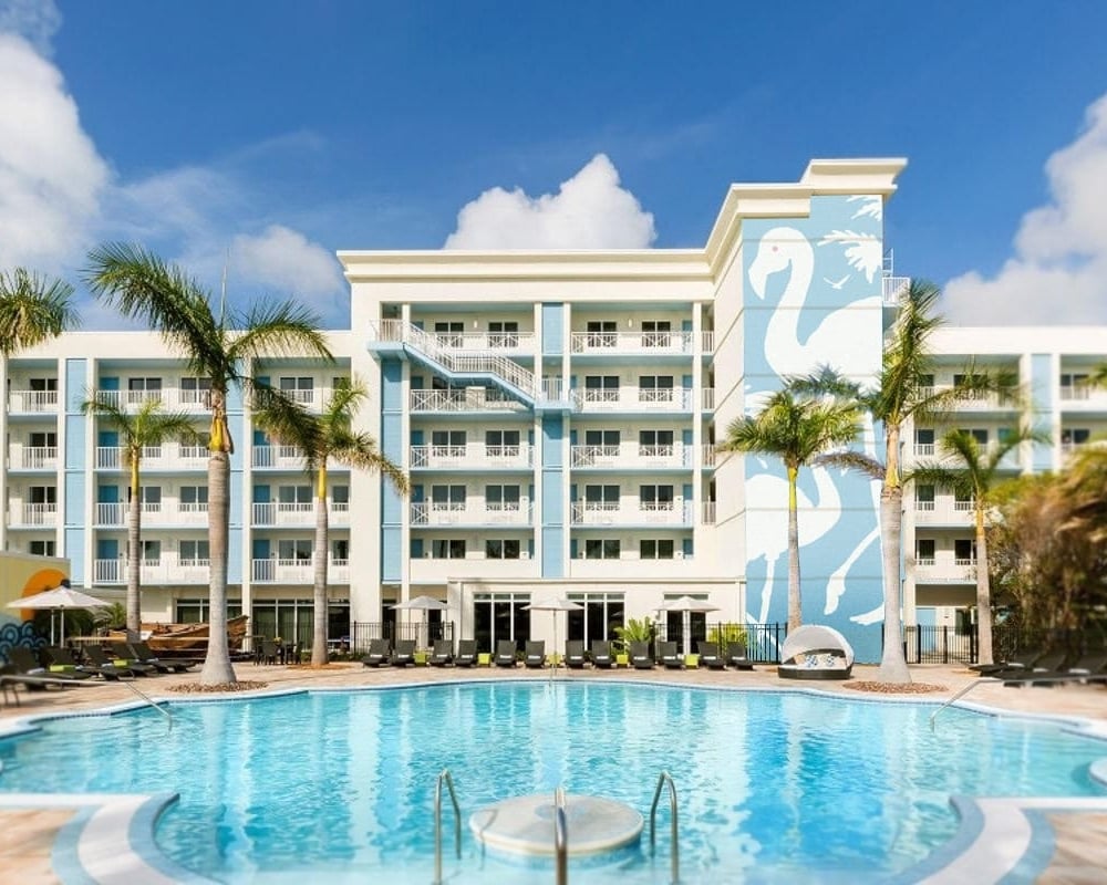 Pool at Blue Flamingo Resort Key West