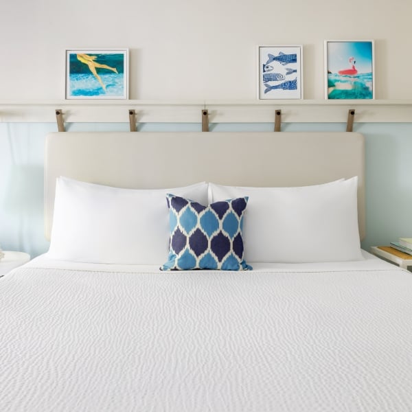 King Bed at Blue Flamingo Resort