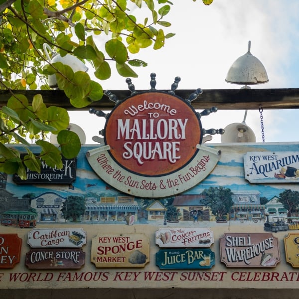 Mallory Square sign