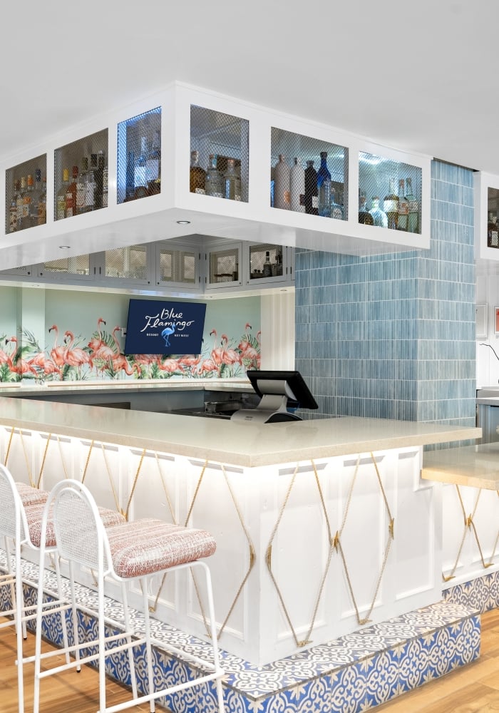 Bar at Blue Flamingo Resort Key West