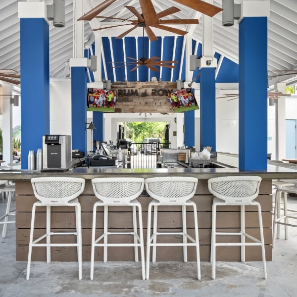 Pool bar at Blue Flamingo Resort Key West