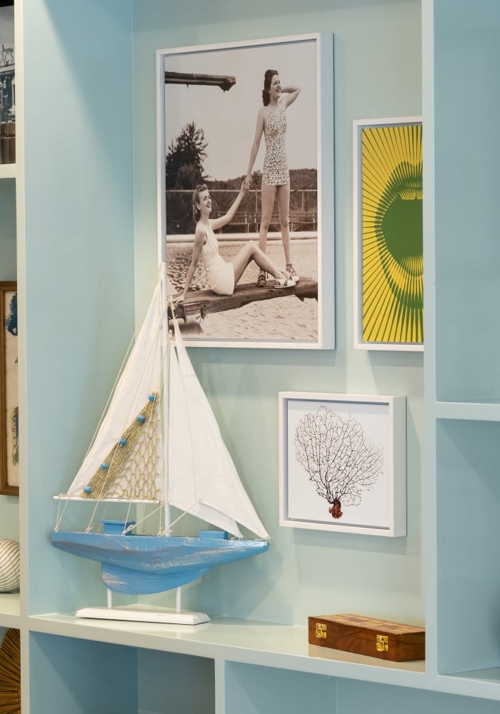 Decorations in lobby at Blue Flamingo Resort Key West