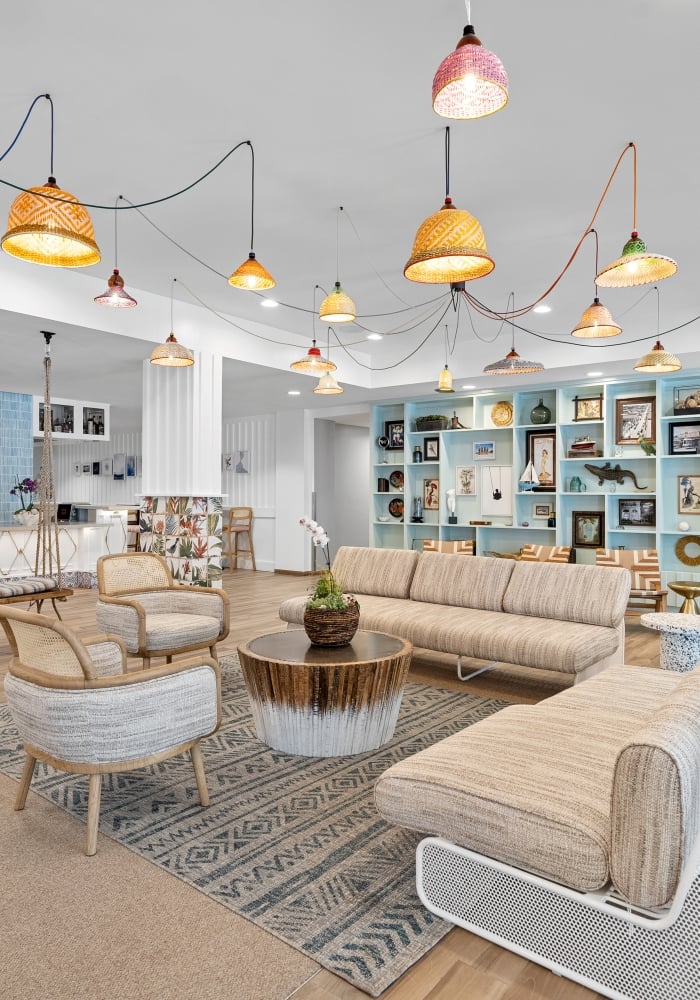 Lobby at Blue Flamingo Resort Key West