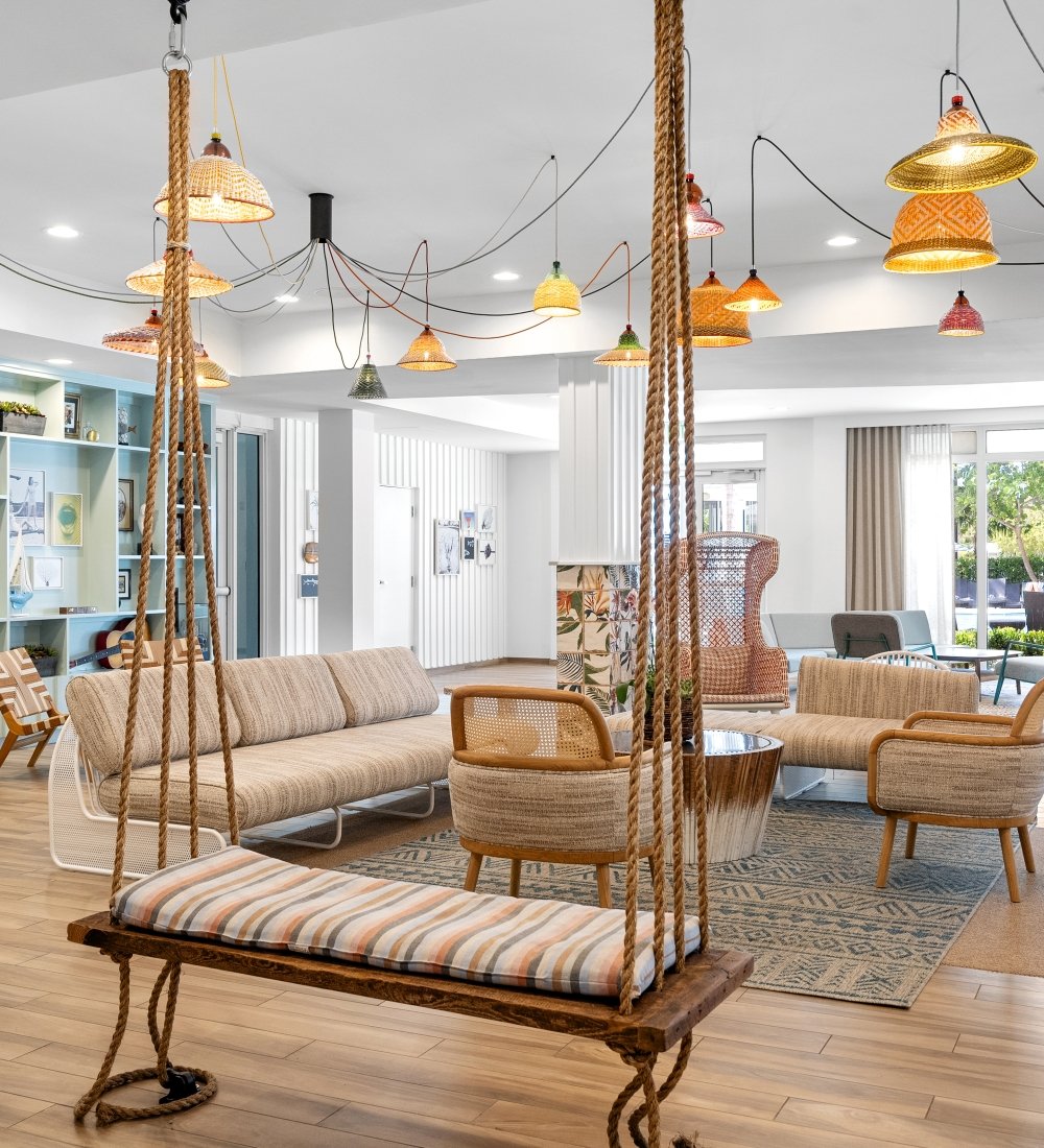 Lobby at Blue Flamingo Resort Key West