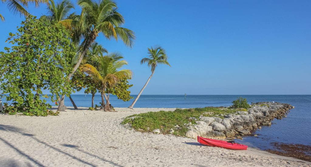 Rest Beach in Key West, Florida near Blue Flamingo Resort.
